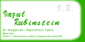 vazul rubinstein business card